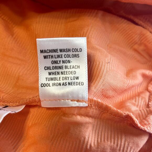 Laura Ashley Orange Polka Dot 3/4 Sleeve Cotton Colorful Zip Jacket Plus 14 - Picture 10 of 13